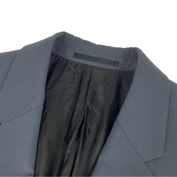 Theory Gray Wool Stretch Two Button Blazer Sports Coat Suit Jacket - Picture 3 of 8